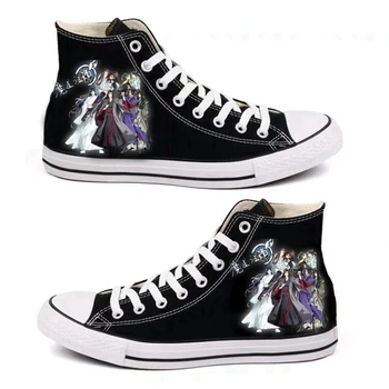 

20 Style Anime Grandmaster of Demonic Cultivation Cosplay Lan WangJi Wei WuXian Women Canvas Sneakers Men High Shoes
