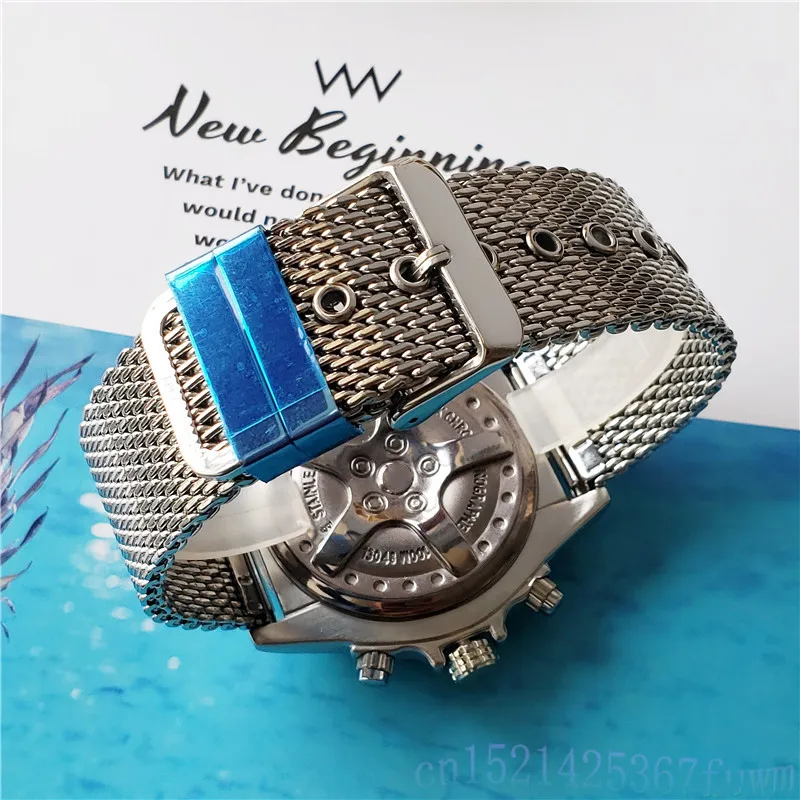 Luxury men's watch top brand automatic mechanical watch stainless steel watch band business / leisure top designer design Wan Wa