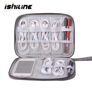 

Travel Cable Bag Portable Digital USB Gadget Organizer Charger Wires Cosmetic Zipper Storage Pouch kit Case Accessories Supplies