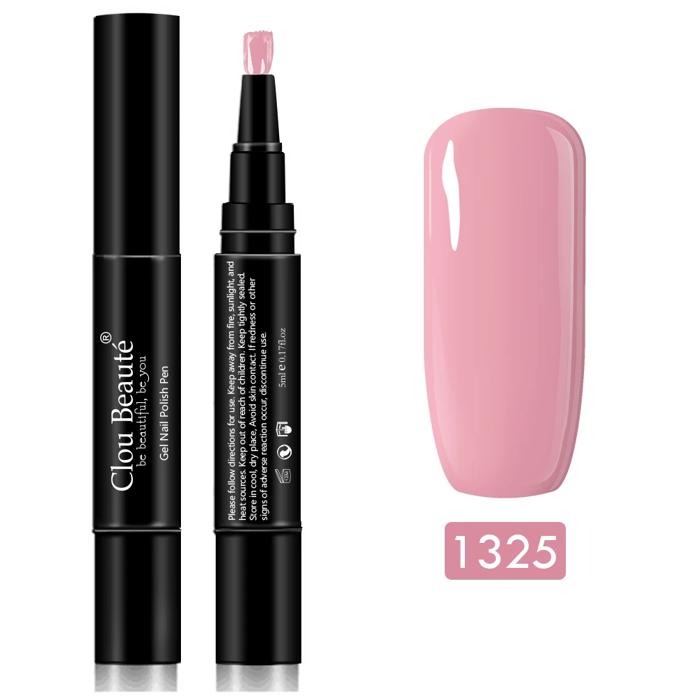 Clou Beaute Гель-лак для ногтей 60 чистых цветов долговечный Гибридный Гель-лак для ногтей Светодиодный УФ-гель для ногтей 5 мл впитывающий Гель-лак для ногтей - Цвет: 1325