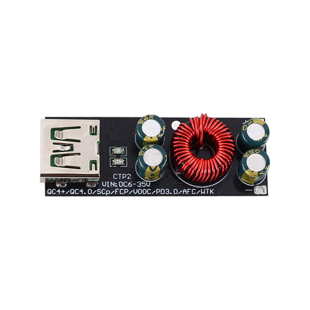 DC-DC понижающий модуль питания Buck QC3.0 QC4.0 SCP/FCP AFC тире зарядное устройство Модуль преобразователь напряжения