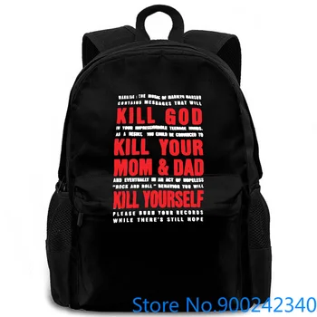 

Rare Marilyn son Black Kill God All . M L X women men backpack laptop travel school adult student