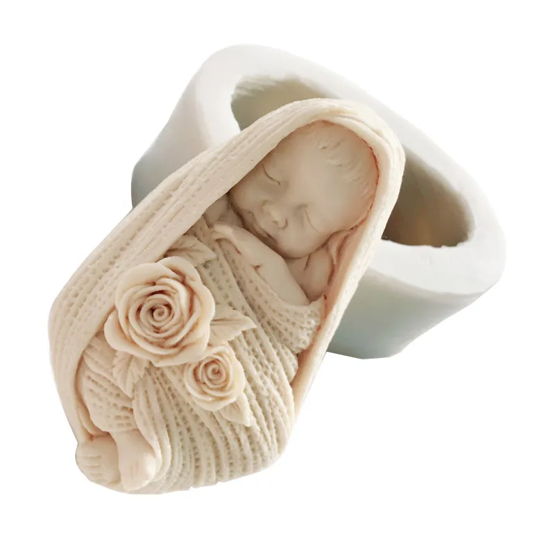 Baby Handmade Soap Silicone Mold DIY Scented Candle Clay | Дом и сад