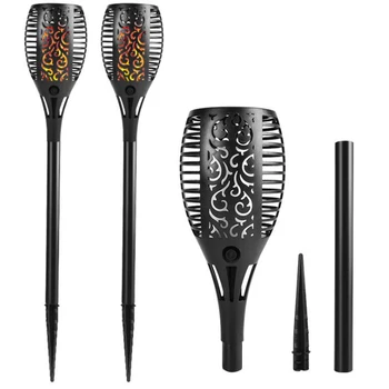 

1 Set New Practical 33/51/96LED Solar Flame Lamp Outdoor Torch Lights Light Flicker Garden Automatic