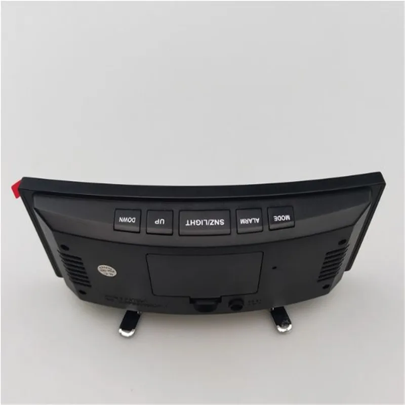 Digital LED Alarm Clock Snooze Display Time Night Led Table Desk 2 USB Charge Ports for iphone Androd Phone Alarm Mirror Clock