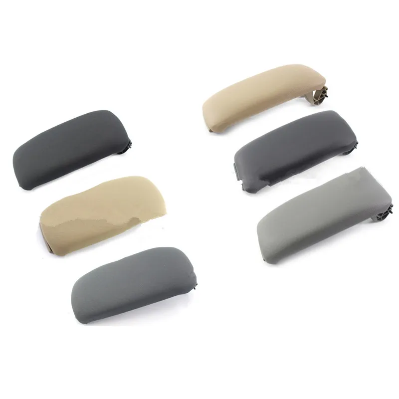 1pcs Black Beige Gray Leather Cloth Armrest Center Console Lid Cover
