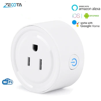 

Wifi Smart Power Socket Outlet Plug Home Automation App Timing Switch Remote Control Working with Amazon Alexa Echo Google Home
