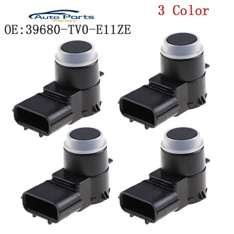 3 Color 4PCS PDC Parking Sensor For Honda Acura RLX CR-V Civic 39680-TV0-E11ZE 39680-TVO-E111-M1