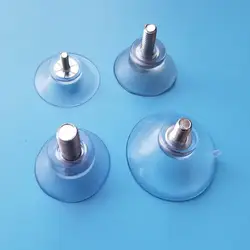 Table à thé fixe en verre, 8 pièces, avec tige à vis, ventouse forte, antidérapante, poteau à vis, petits accessoires en verre à ventouse 