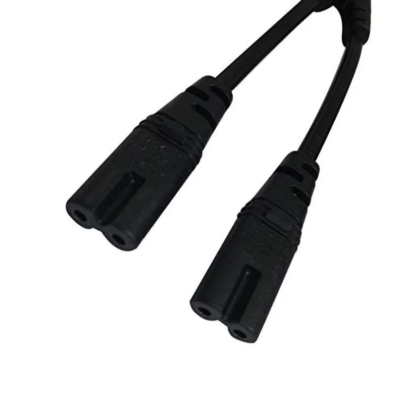 1 шт. IEC 320 C8 2Pin штекер 2 x C7 Женский Y Сплит кабель питания около 28 см