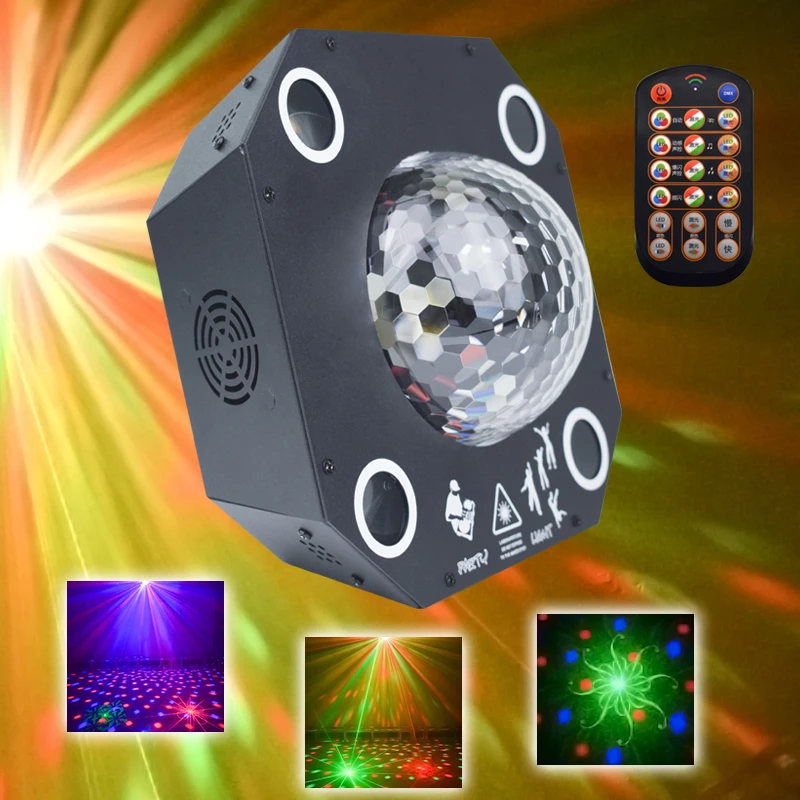 

WUZSTAR Disco LED Ball DJ Lights Stage Decoration Lighting Effect RGB DMX Party Laser Light for Wedding Festival Club Bar