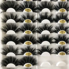 25 мм, норковые ресницы, искусственные 3d норковые ресницы, объемные, с полосками, накладные ресницы, натуральные накладные, индивидуальные, накладные ресницы, пушистые