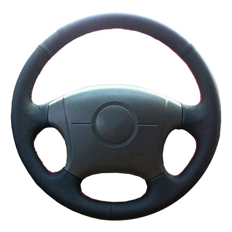 DIY кожаный сшитый вручную черный чехол рулевого колеса автомобиля для 2004-2011 hyundai Elantra Old Elantra