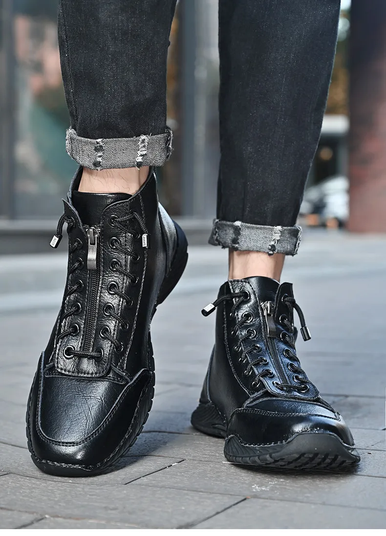 mens leather outdoor boots