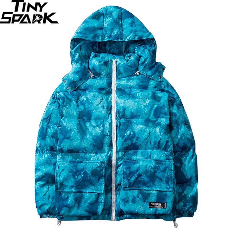 Зима 2019 куртка парка иллюзия уличная хип хоп мужская с капюшоном Тренч ветровка