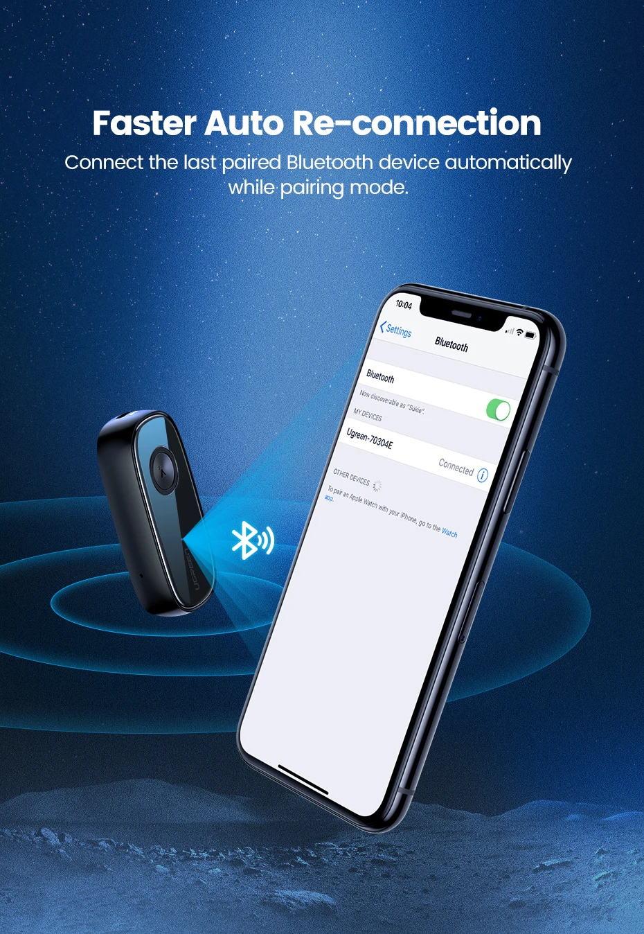 Ugreen Bluetooth приемник 5,0 aptX LL 3,5 мм AUX Jack аудио беспроводной адаптер для автомобиля ПК наушники микрофон 3,5 Bluetooth 5,0 рецептор