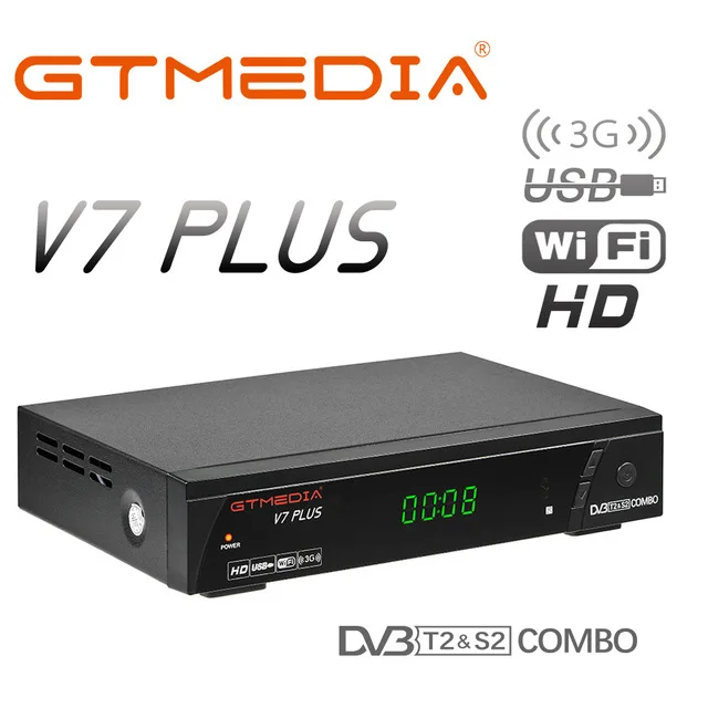 

GTMEDIA V7 PLUS DVB-T2/S2 Satellite receiver H.265+Best 5 6 7 CCCAM lines 1 Year CCCam for Spain Poland Portugal Germany TV BOX