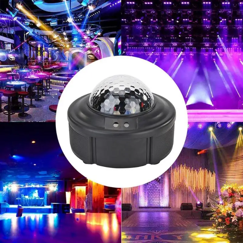 LED Magic Ball Lamp 90 Type Voice Control Halloween Stage Effect Projector Light Rapid Heat Dissipation Install