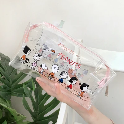 Cosmetic Bag D Косметичка ПВХ прозрачность мультфильм Щенок Прекрасный Пакет Дорожная сумка моющиеся принадлежности сумка для хранения пляжная сумка Snopy - Цвет: Cosmetic Bag D