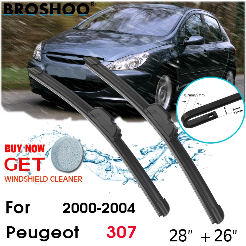 

Car Wiper Blade Front Window Windscreen Windshield Wipers Blades Arm Auto Accessories For Peugeot 307 28"+26" 2000-2004