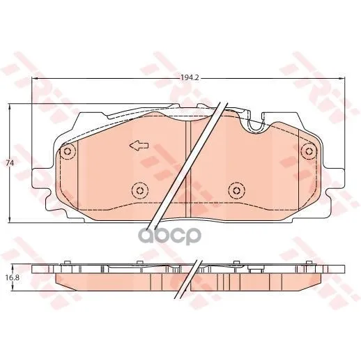 Колодки Передние Audi Q7(4m) 15- Gdb2158 TRW/Lucas арт. GDB2158