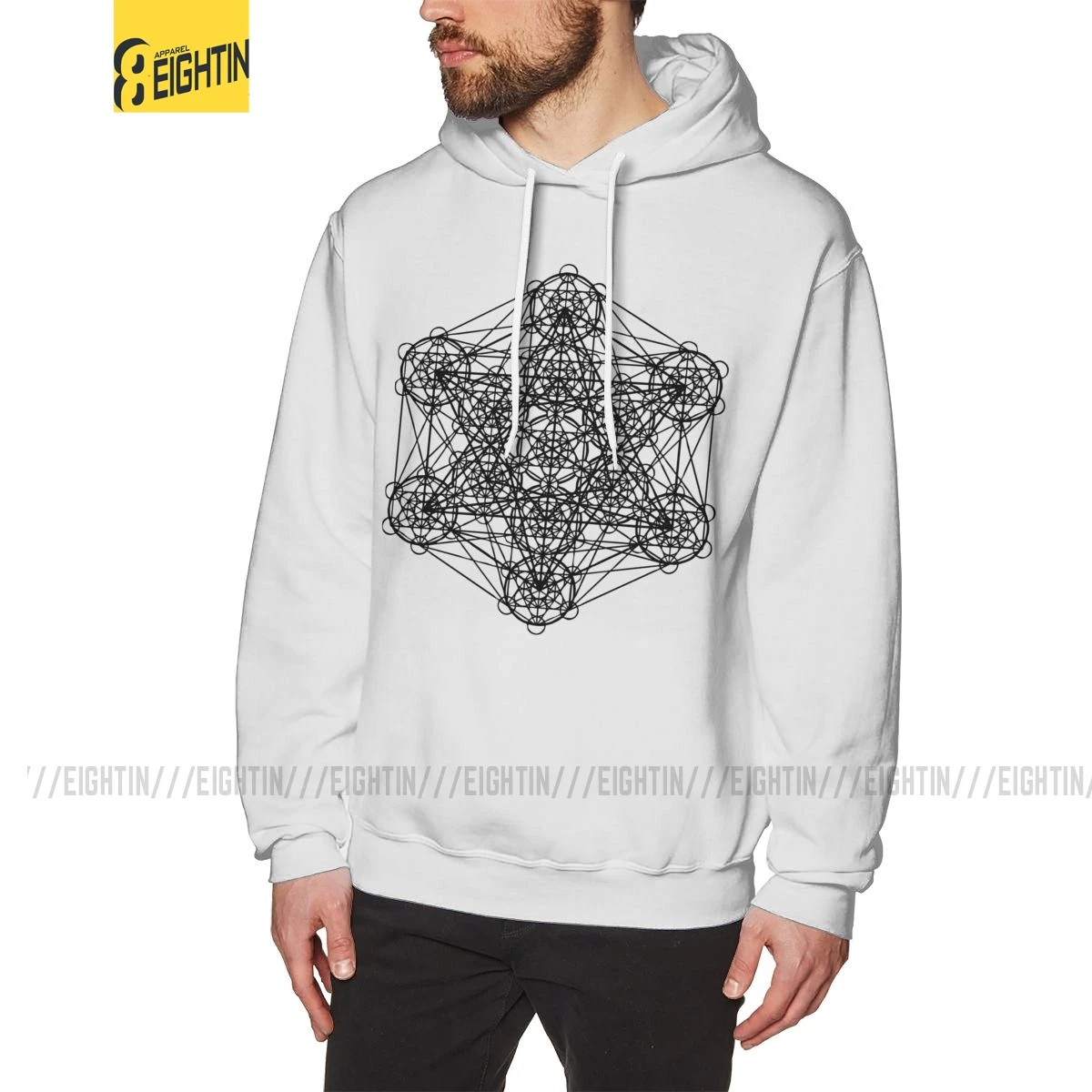 Infinity Cube Men's Sweatshirt Novelty Purified Cotton Hoodie Printing Hoodie Shirt