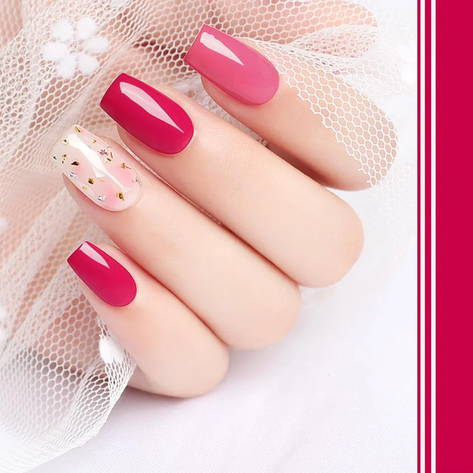 6 мл УФ-гель для ногтей чистые цвета Полупостоянный впитывающий Гель-лак для нейл-арта лак для маникюра дизайн гель лак краска JIWH01-06