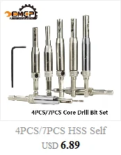 4 шт./7 шт. HSS 3-10 мм Зенковка сверло набор титановое покрытие дерево сверло с шестигранным ключом фаска сверло