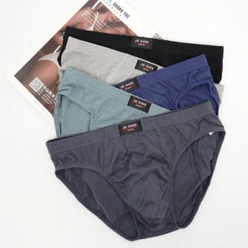 

Free shipping cheapest 100% Cotton трусы SJK567890g# riefs Plus Size Men Underwear Panties 4XL/5XL Men's Breathable Panties ML23