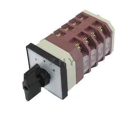 

AC 380V 16A Locking 16 Terminals 3 Position Cam Combination Changeover Switch