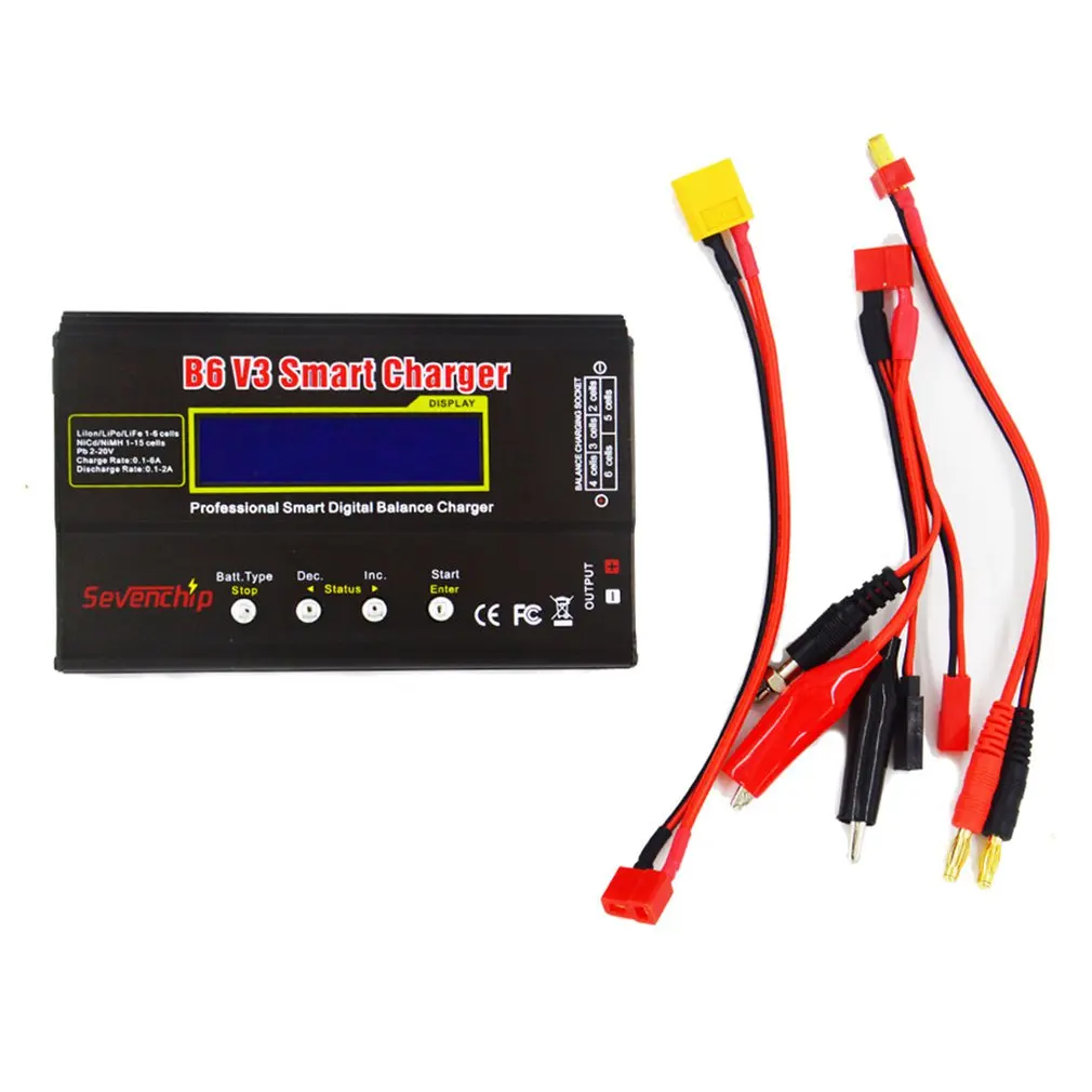 

B6 V3 Digital RC Lipo NiMh Battery Balance Charger+AC POWER 12v 5A Adapter NEW Upgrade For Rc Drone Rc Car Accessories