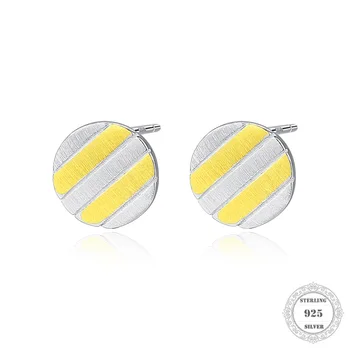 

Stud Earrings Round Stripe,Thomas Style Glam Fashion Romantic Jewerly For Women, Ts Gift In 925 Sterling Silver,Super Deal