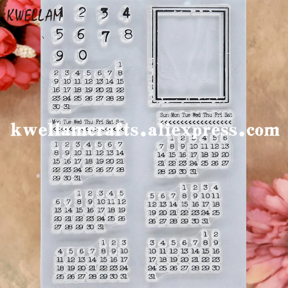 Календарь скрапбукинг фотокарты резиновая фотобумага прозрачный штамп 9081507 | Дом