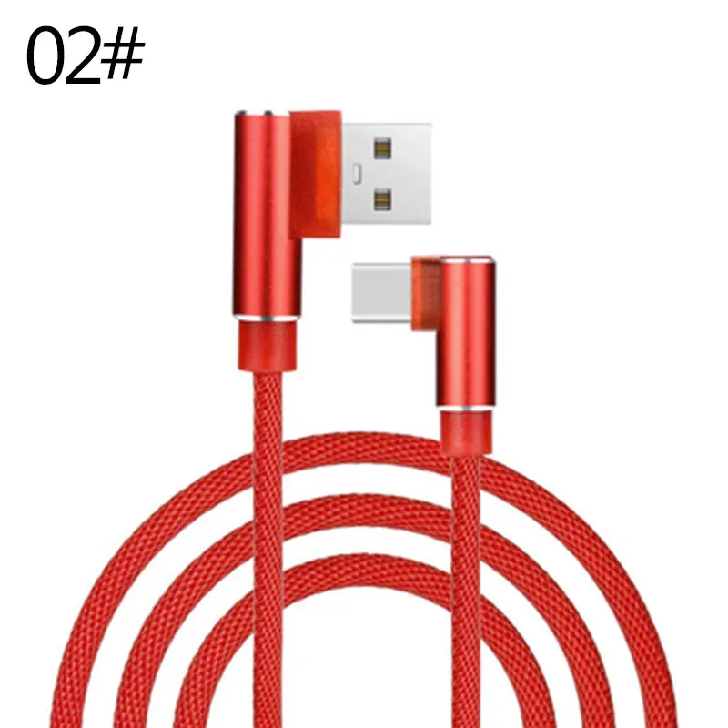 90 градусов кабель зарядного устройства микро-usb Быстрая зарядка Microusb кабель для samsung Galaxy Xiaomi Tablet кабели - Цвет: red