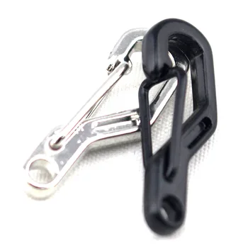 

50pcs Multifunction Mini D-type Hanging Buckle key chain Quick Hook Carabiner EDC Portable Tool Keychain Outdoor Small Tools