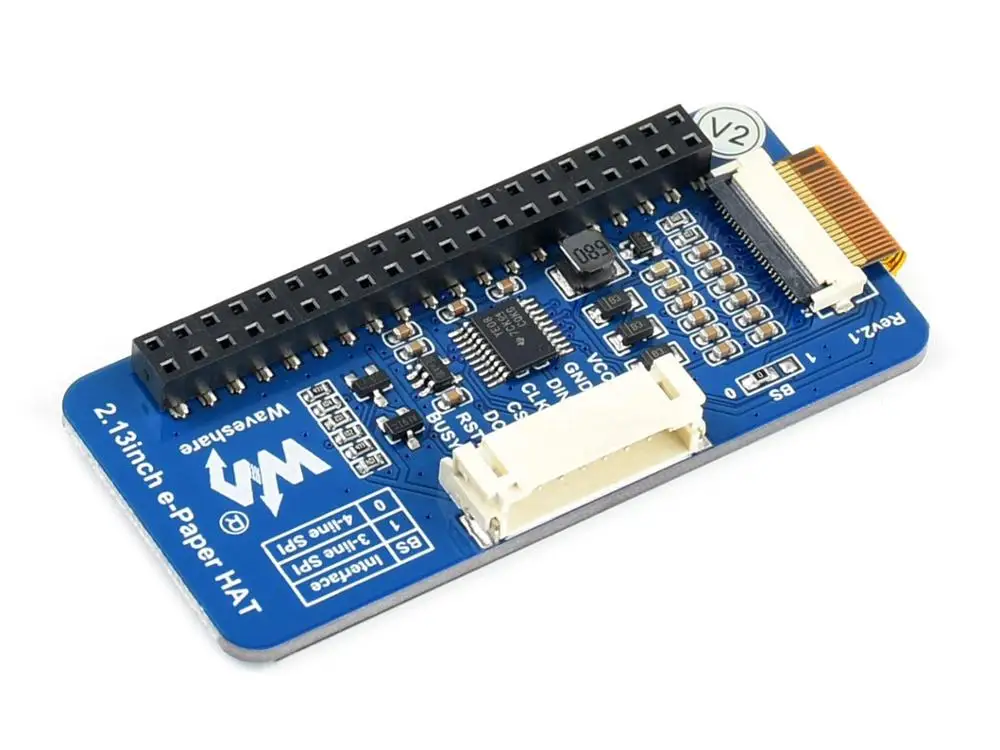 2.13/" 212×104 ePaper E-Ink display ha Raspberry Pi zero e-paper TRE COLORI ROSSO