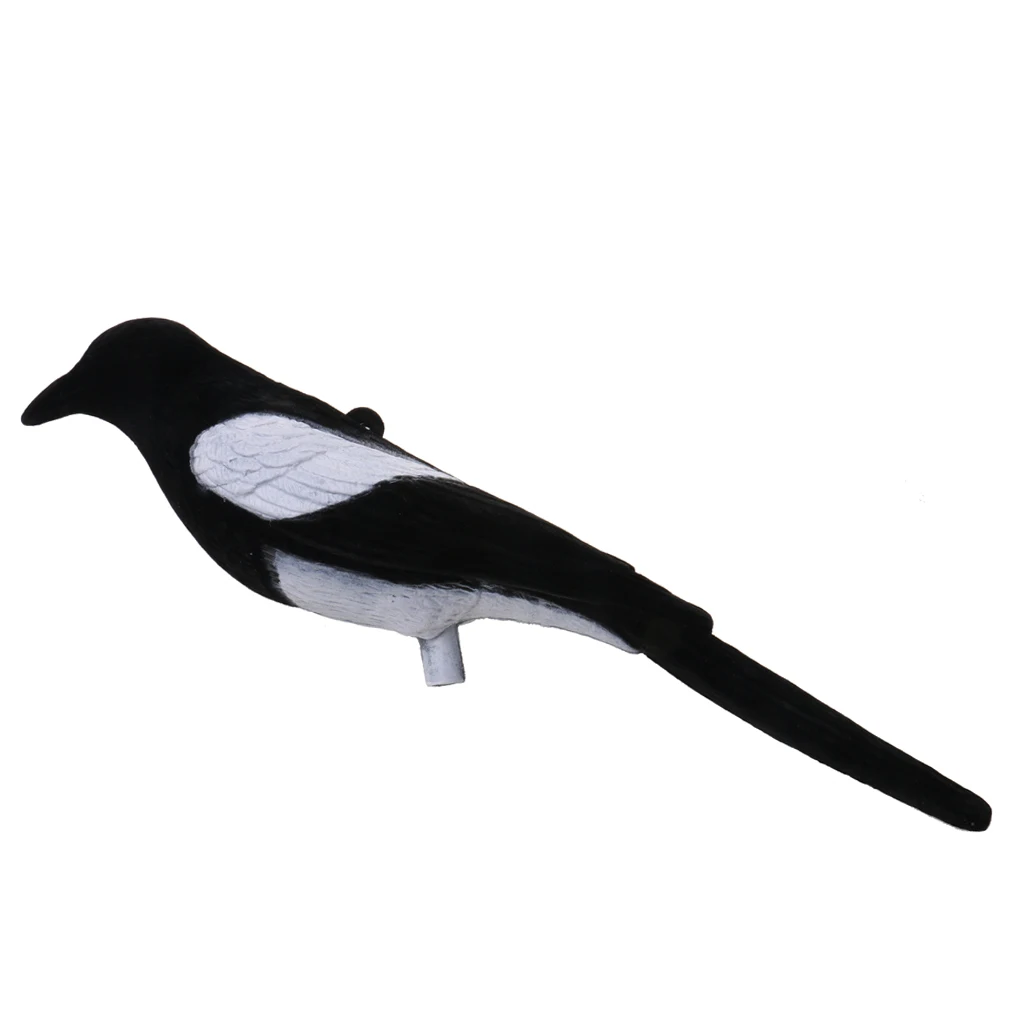 Full Flocked Realistic Calling Magpie Decoy Shooting/Hunting Decoying Lures
