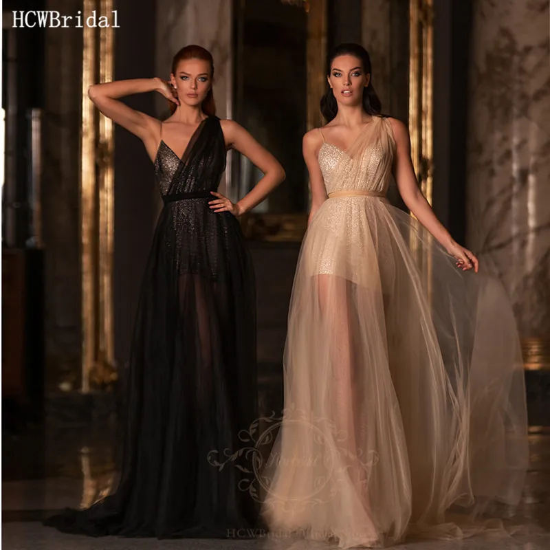 Очаровательный длинный рукав Сетчатое вечернее платье принцессы прозрачные