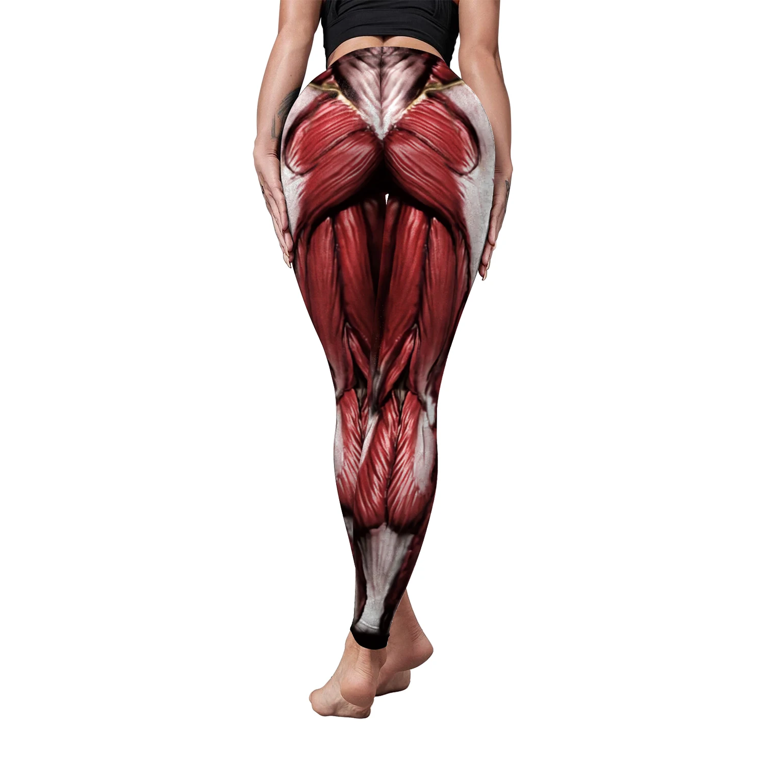 Zawaland Anime Women\'s Leggings Summer Slim Elastic Tights Pants Fashion muscle 3D Print Sports Fitness Trousers Casual Leggings