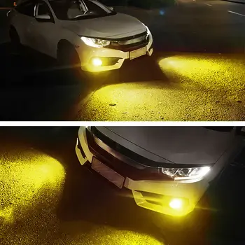 

Driving Fog Light Lamp White+Yellow Waterproof COB Bulbs Car Truck 80W Accessory