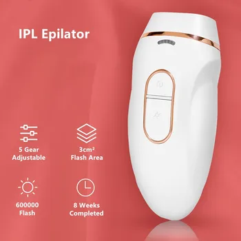 

New 600000 Flash IPL Epilator Laser Hair Removal Photoepilator Painless Permanent Body Hair Remover Depiladora for Man Women