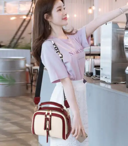 Новая женская сумка через плечо с декоративным ремнем маленькая квадратная