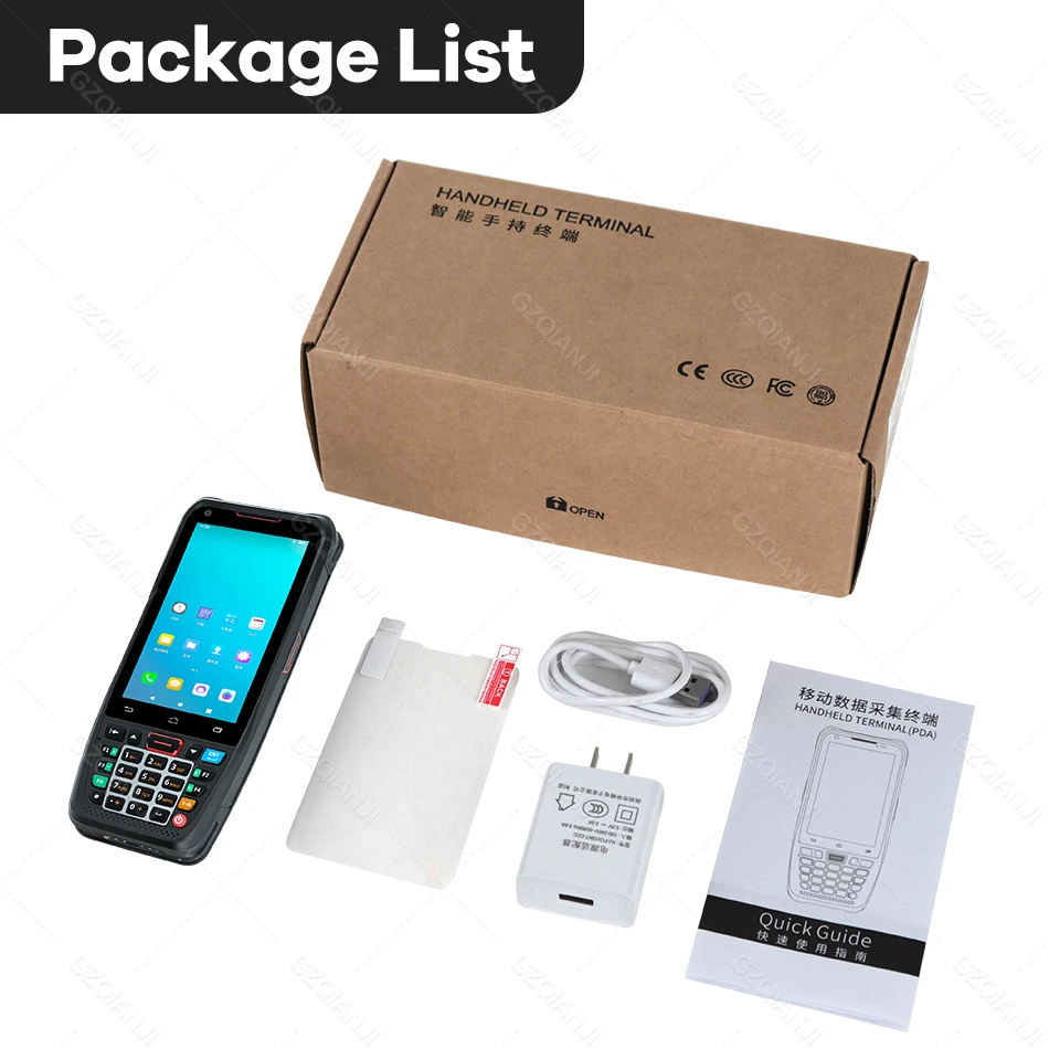 Android 10 Handheld Terminal PDA Honeywell Barcode Scanner 1D 2D Scanner Portable Data Collector with 4G WiFi Bluetooth NFC