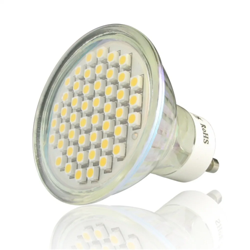 Высокая яркость распределения тепла Non-Dimmable10 x GU10 3,6 Вт 48 SMD3528 Светодиодный точечный светильник лампы теплый белый/дневной белый