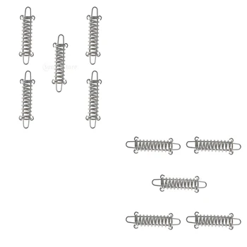 

10pcs Stainless Steel Awning Rope Tensioner, Camping Beach Tent Spring Buckle Tightener for Tarp, Tent, Wire Rack,12cm