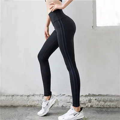Кальсоны для йоги для женщин, для бега, для фитнеса, непромокаемые, эластичные леггинсы, быстросохнущие, плотные, с высокой талией, дышащие, спортивные брюки, JK-11 - Цвет: black