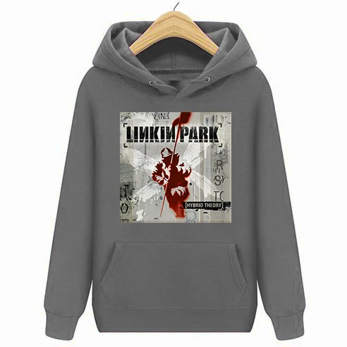 Linkin Park Hybrid Theory Честер Беннингтон лицензированные толстовки мужские - Цвет: Темно-серый