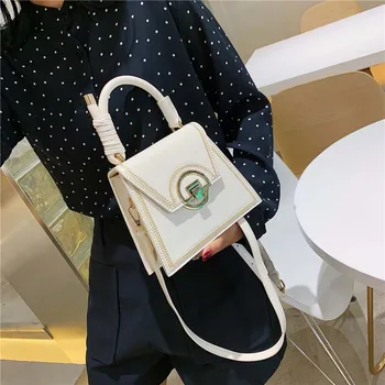 

CHISPAULO Summer Autumn Ladies Hand Bag Solid Color Joker Small Crossbody Bags For Women Fashion Flap Bag