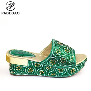 

2020 New women heels sexy pumps peep toe party heels green ladies wedding sandals shoes