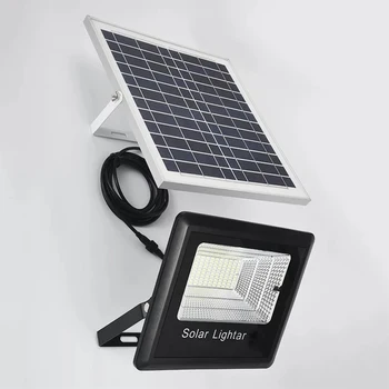 

LED Solar Lights Waterproof Outdoor Floodlight 35W Solar Power Garden Wall Lamps Wwth Timing Brightness Adjustment Function #